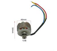 21V Brushless Lawn Mower Motor Assembly, 12-Tooth for Cordless Grass Trimming and Hedge Shaping, Durable Metal Build for Efficient Outdoor Garden Maintenance