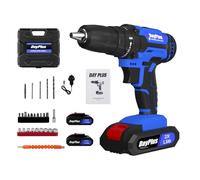21V Cordless Drill Driver Set, Battery Power Electric Screwdriver Kit, 25+1 Torque, 2 Speed, LED Light, 26 Accessories, 45 N.m Cordless Combi Drill Kit for Home DIY