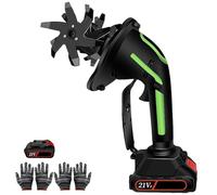 21v Cordless Electric Garden Rotavator - Mini Tiller With 2 Batteries, 10cm Tilling Depth, Adjustable Long Pole For Efficient Gardening & Lawn Care size_name 2Battery