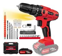 21V Cordless Electric Screwdriver Set Drills Driver Drill Set Electric Combi Drills Driver Screwdriver 45Nm with Rechargeable1500mAh Li-lon Battery & 29pc Kit