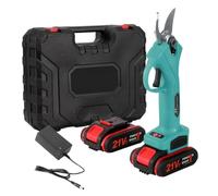 21V Cordless Pruner Shear Brushless Electric Scissors Efficient Fruit Tree Bonsai Pruning Branches Cutter Accurate Measurement(Type A Blue)