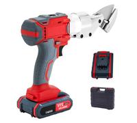 21V Cordless Sheet Metal Shear, Electric Cordless Sheet Metal Cutter, Speed Adjustable, 360° Rotating Head, with 2 Lithium Batteries, for Cutting Iron Stainless Cardboard Aluminum
