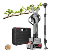 21V Pole Pruning Shear, Battery Powered Cordless Electric Pruning, with 7-Ft Extension Poles, Tree Pruner with 4500mAh Rechargeable Battery & Charger, 1.97 Inch Cutting Diameter