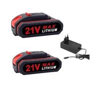 21V Rechargeable Compatible for Cordless Worx Battery Power Battery Spare Battery,Replace 88VF 48VF 36VF Impact Drill Electric Chainsaw Scissor(2 Battery 1 Charger)