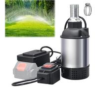 21V Submersible Water Pump, Compatible with Makita Battery, 100W Pond Pump, 4800L/H Large Flow, 5-8m High Head, 1-Inch Interface, for Garden, Farm Irrigation, Fish Tank, Outdoor Pond, Paddling Pool