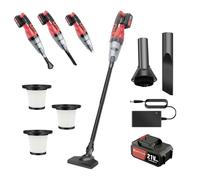 21V Ultra Lightweight Stick Vacuum, 4-in-1 Cordless Vacuum Cleaner, 20 Min Runtime, 600ML Dustbin, Perfect for Quick Cleanups on Hard Floors,Cars & Pet Hair(With 1x Battery)