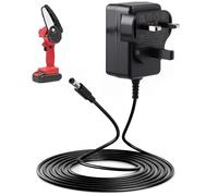 21V0.5A Lithium Battery Charger for Mini Chainsaw Charger Impact Wrench Pruning Shears Compatible with DC 5.5 * 2.5 Lithium Batteries Fast Charging with LED Indicator 1.2m