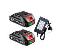 21V9000mah, Lithium-ion Battery Pack for Power Tools, Compatible with Makita(2pcs3.0AhCharger)