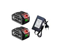 21V9000mah, Lithium-ion Battery Pack for Power Tools, Compatible with Makita(2pcs6.0AhCharger)