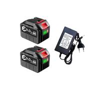 21V9000mah, Lithium-ion Battery Pack for Power Tools, Compatible with Makita(2pcs9.0AhCharger)