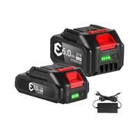 21V9000mah, Lithium-ion Battery Pack for Power Tools, Compatible with Makita(3.0Ah6.0AhCharger)