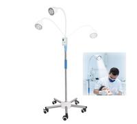 21W Mobile LED Medical Exam Light, Adjustable Height, 21000Lux, 360° Flexible Gooseneck, Surgical Examination Lamp with Locking Casters, Mobile Floor Lamp for Gynaecology, Clinic, Dental & Beauty Use