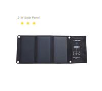 (21W) Solar Charger USB 5V Foldable Portable Solar Phone Charger with SunPower Solar Panel 5V fast charging for Smartphone