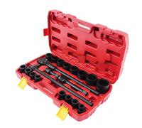 21X Drive Deep Impact Socket Set Garage Repair Ratchets Steel 19-50MM 3/4 inch