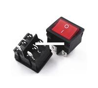 21x24mm 21 * 24mm With Red Light Rocker Switches 6 Pin 2 Position 6A 250V 10A 125VAC ON-OFF