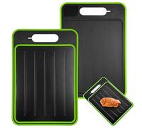 21x31cm Defrosting Board,Double Sided Defrosting Tray with Knife Sharpener