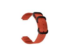 22-15mm Nylon Watch Strap fit for Garmin Forerunner 220 235 620 630 735 S5 S6 S20，Replacement Wrist Bracelet with Tools(Orange black buckle)