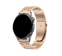 22/18mm Metal Strap For Huawei Watch 5 GT5Pro 42mm GT6 GT5-4 41mm Bracelet For Huawei GT6Pro/GT5 46mm Wristband(Rose gold,For GT6 46mm)