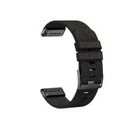 22 26MM Jacquard Nylon Watchband Strap fit for Garmin Fenix 7/7Pro/7X/6X/6 Pro/5X/5 Plus/6/Epix/Instinct Replaceable Bracelet(Black,26mm)