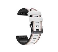 22 26MM Leather+Silicone Watch Band Straps Fit For Garmin Fenix 7X 7 6X 6 Pro 5X 5 Epix Gen 2 watch Easyfit Wristbands Bracelet(Silicone Leather 3,26mm Fenix 7X(51mm))
