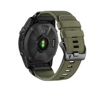 22 26MM Nylon Woven Strap For Garmin Tactix7pro Fenix 8 E 7X 7 Pro 6X 6 5X 5Plus Quick Fit Wristband(Olive Green,26mm)
