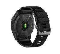 22 26MM Nylon Woven Strap For Garmin Tactix7pro Fenix 8 E 7X 7 Pro 6X 6 5X 5Plus Quick Fit Wristband(Black,26mm)