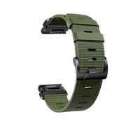 22/26mm Quick Fit Braided Nylon Watchband fit for Garmin Fenix 8 E 7 7X 6X Pro/Tactix 8 Epix Pro Gen 2 51mm 47mm/Enduro 3(Army Green,26mm)