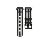 22 26mm Quick Fit Woven Nylon Sports Strap Fit For Garmin Fenix 7X/6X/5X/Enduro2 Quick/Tactix 7 Pro(Black gray,22mm)