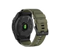 22 26mm Quick Fit Woven Nylon Sports Strap Fit For Garmin Fenix 7X/6X/5X/Enduro2 Quick/Tactix 7 Pro(Oliver green,22mm)