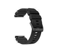 22 26mm Quick Fit Woven Nylon Sports Strap Fit For Garmin Fenix 7X/6X/5X/Enduro2 Quick/Tactix 7 Pro(Black,22mm)