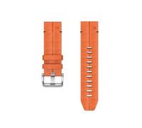 22 26mm Quick Release Leather Wristband Fit For Garmin 5Plus 6Pro 7Pro Fenix8 7XPro 5XPlus 6XPro(Brown-silver buckle,22mm)