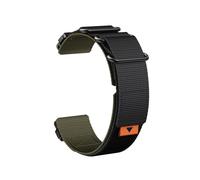 22 26mm Quick Release Nylon Ring Strap Fit For Garmin Fenix 7X/5X/5XPlus/6X/6XPro/5Plus 6Pro Interchangeable Strap(Green black,26mm Fenix5X 5XPlus)