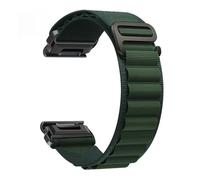 22/26mm QuickFit Nylon Watch Strap Compatible With Fenix 8 7 7X 6 6X 5 Enduro2 3 Epix Pro Forerunner255 955 965 Tactix7Pro WatchBand(Dark green,26mm)