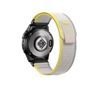 22 26mm QuickFit Nylon woven Band For Garmin Fenix 8 47/51mm 7 7X 6 6X Pro 5X Plus Enduro 3 Breathable sports strap Accessories(Beige,22mm(7/6/5))