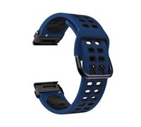 22/26mm Silicone Sport Quick disassembly Watchband fit for Garmin(Blue Black,For Fenix 5X 5XPuls)