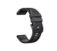 22 26MM Silicone Strap Fit For Garmin Fenix 7/7Pro/7X/6X/6 Pro/5X/5 Plus/Epix/Instinct Interchangeable Strap(Black gray,26mm)