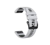 22 26MM Silicone Strap Fit For Garmin Fenix 7/7Pro/7X/6X/6 Pro/5X/5 Plus/Epix/Instinct Interchangeable Strap(Misty gray green,22mm)
