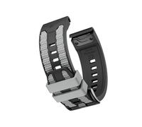 22 26mm Silicone Strap For Garmin Quatix 8/Fenix8/Tactix 47/51mm 7 7X 6 6X Pro Forerunner 970 965 Enduro 3 2 Replace Band(Black gray,26mm)