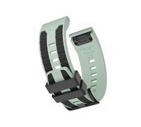 22 26mm Silicone Strap For Garmin Quatix 8/Fenix8/Tactix 47/51mm 7 7X 6 6X Pro Forerunner 970 965 Enduro 3 2 Replace Band(Light green black,26mm)