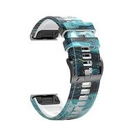 22 26mm Smart Watch Band For Garmin Fenix 7 7X 6 6XPro 5X 5 Plus 3HR Descent Mk2 Quick Release Bracelet Printing Silicone Straps