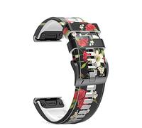22 26mm Smart Watch Band For Garmin Fenix 7 7X 6 6XPro 5X 5 Plus 3HR Descent Mk2 Quick Release Bracelet Printing Silicone Straps