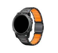 22 26mm Titanium Silicone Band For Garmin Fenix 8 7X Tactix MARQ Athlete2 Belt