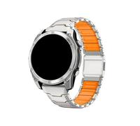 22 26mm Titanium Silicone Band For Garmin Fenix 8 7X Tactix MARQ Athlete2 Belt
