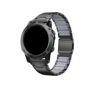 22 26mm Titanium Silicone Band For Garmin Fenix 8 7X Tactix MARQ Athlete2 Belt