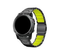 22 26mm Titanium Silicone Band For Garmin Fenix 8 7X Tactix MARQ Athlete2 Belt