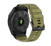 22/26mm Woven Nylon Sports Quick Release Watch Bands fit for Garmin Fenix 7X 6X 5X Enduro2 Tactix 7 Pro(Green,26mm)