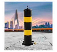 22/30/40”in Height Steel Parking Barrier Post, 1/3/5 pcs Removable Safety Bollards with Lock and Free Anchor Bolts for Traffic Sensitive(1 Pack,100cm/39.3in)