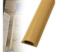 22 30 50 70 Mm Width Wood Grain Cord Hider Cover, Pvc Wire Guard Surface Raceway Cord Cover Channel, Wire Hider Floor For Office Computer Desk Cable Management(F,L x Outer Width 100cm x 70mm)