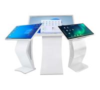22/32 Inch Lcd Screen Digital Signage Kiosk Silver-21.5inWin100S | 1080p HD Touch Screen Kiosk,Capacitive Touch-Enabled,With Vga,HDMI,4 USB Ports,Audio Input/Output Jacks,An Rj45 Network Port