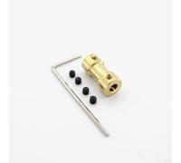 22 333 17456mm Motor Shaft Coupling Joint Coupler for RC Boat Car Robot, Brass Material, Includes 4 Screws and Wrench (4mm to 4mm)